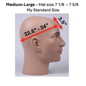 Propofol Cotton 3.5" tall Handmade Scrub Cap for Men image 3