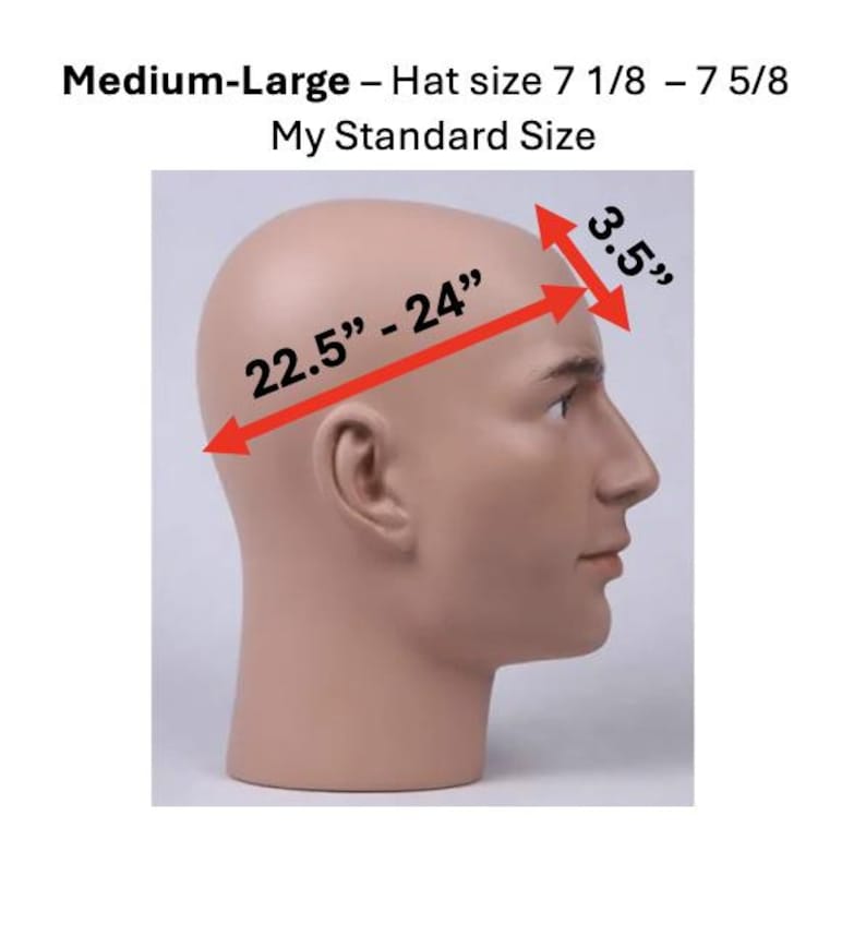 Propofol Cotton 3.5" tall Handmade Scrub Cap for Men image 3