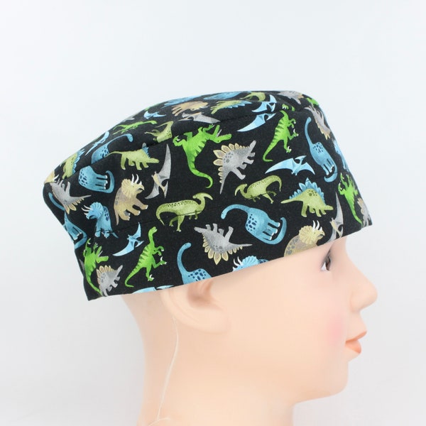 Childs Dinosaurs Chemo cap, alopecia cap; Cancer Cap, Childrens cap; Childrens alopecia cap, childs cancer hat, childs chemo hat