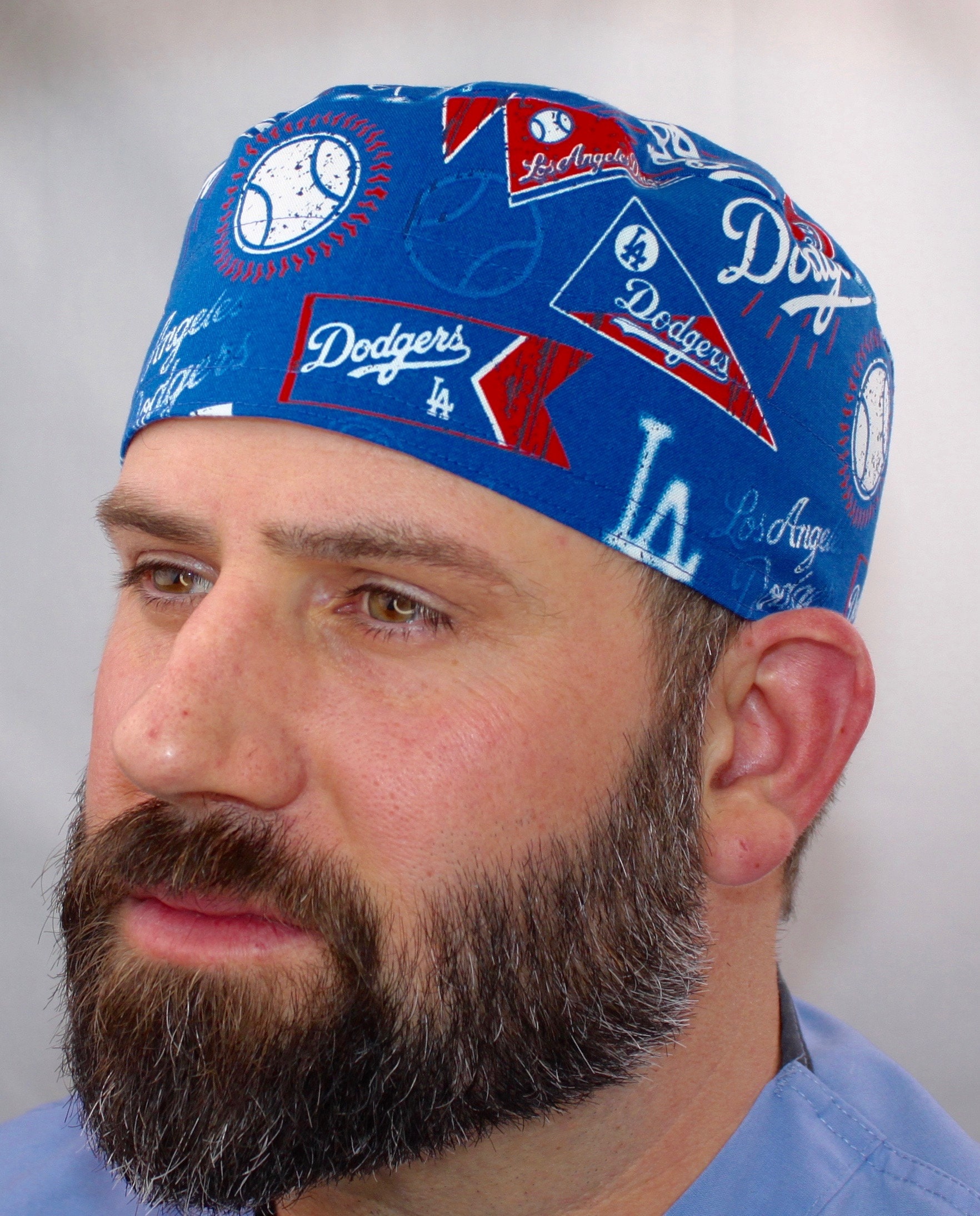 Men's LA Dodgers Scrub Cap Men's Bonnet 