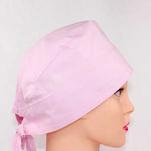 Light Pink Solid Color Medical Bonnet.    Enjoy FREE shipping when you spend 35 dollars or more!