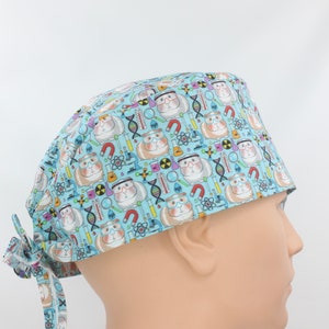 Science Guinea Pigs Mens Scrub Cap,Mens OR Cap, Medical Cap, Doctor Cap, Tie Cap. Enjoy FREE shipping when you spend 35 dollars or more!