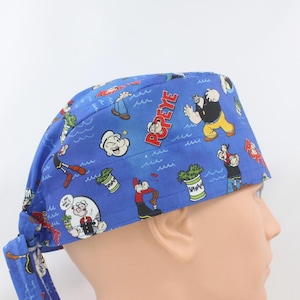 Cartoon Mens Scrub Cap, Mens OR Cap, Medical Cap, Doctor Cap.   Enjoy FREE shipping when you spend 35 dollars or more!