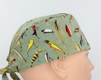 Fishing Scrub Hat - Etsy