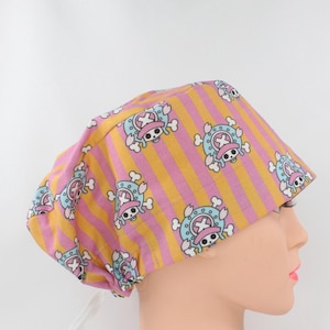 Pixie Style Anime Handmade Cotton Adjustable Euro Toggle Scrub Cap