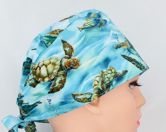 Sea Turtles Cotton Handmade OR Hat for Women