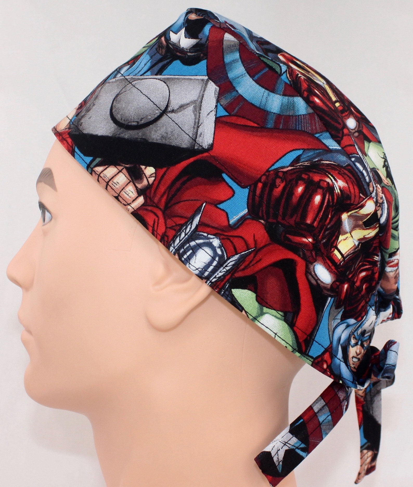 Men's Marvel's Avengers Scrub Cap Scrub Cap Medical Etsy