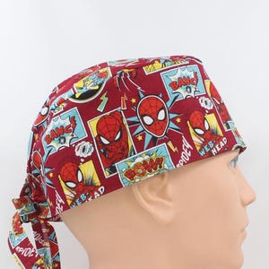 Cartoon Mens Scrub Cap, Mens OR Cap, Medical Cap, Doctor Cap.   Enjoy FREE shipping when you spend 35 dollars or more!