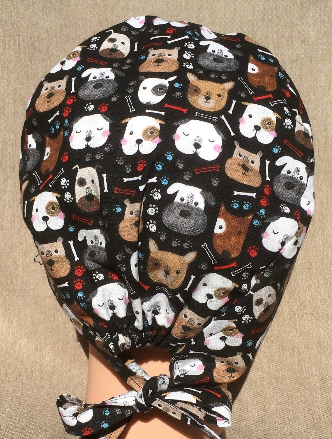 Dog Faces Vet Tech Scrub cap Medical Etsy