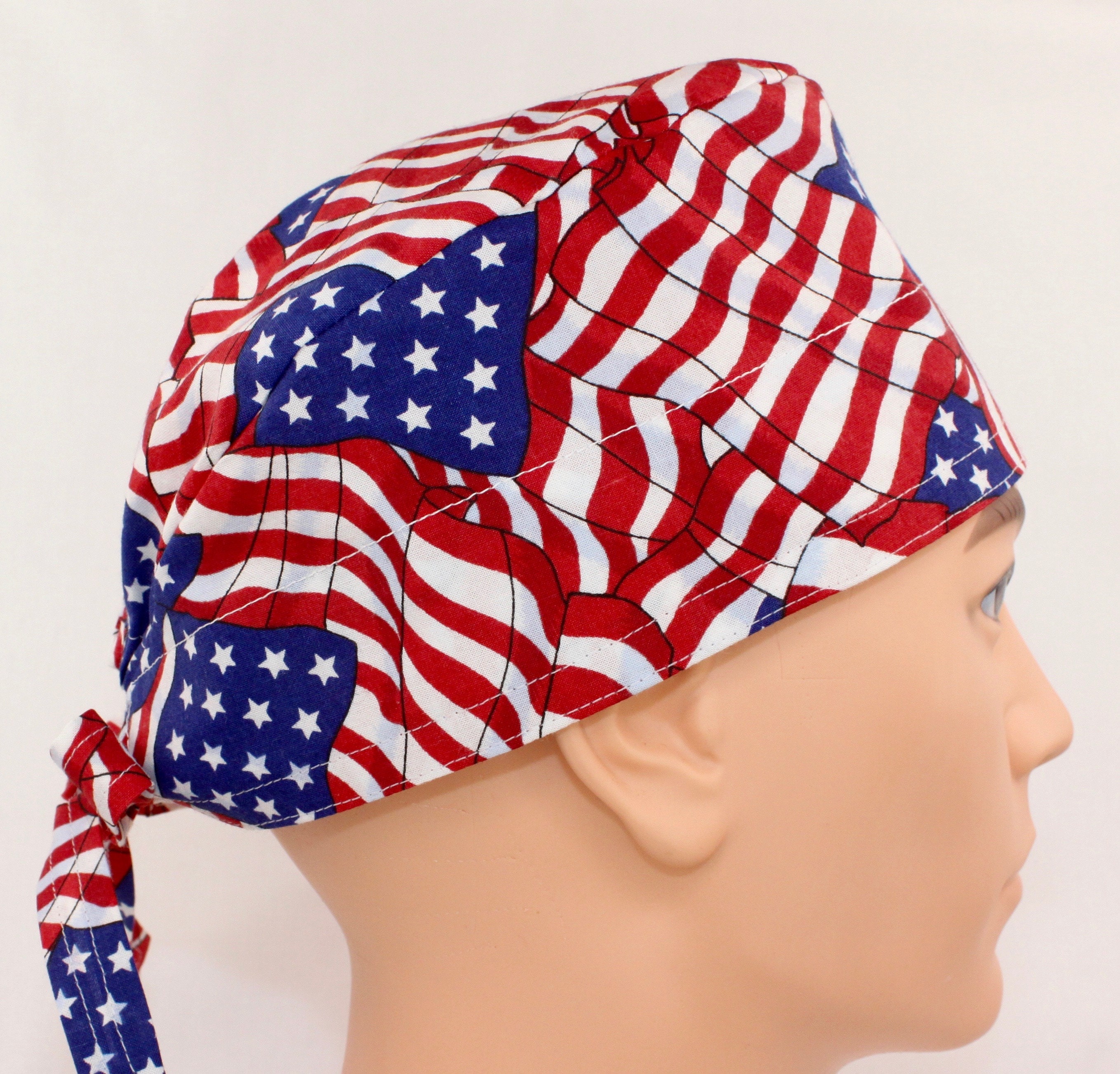 Men's American Flag Scrub Cap Men's Scrub cap Etsy