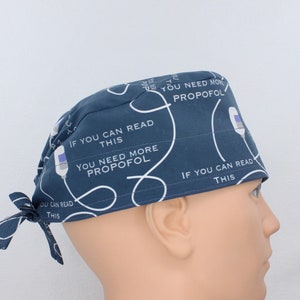 You Need More Propofol Mens Scrub Cap, Medical cap, Anesthesiologist scrub cap. Enjoy FREE shipping when you spend 35 dollars or more!