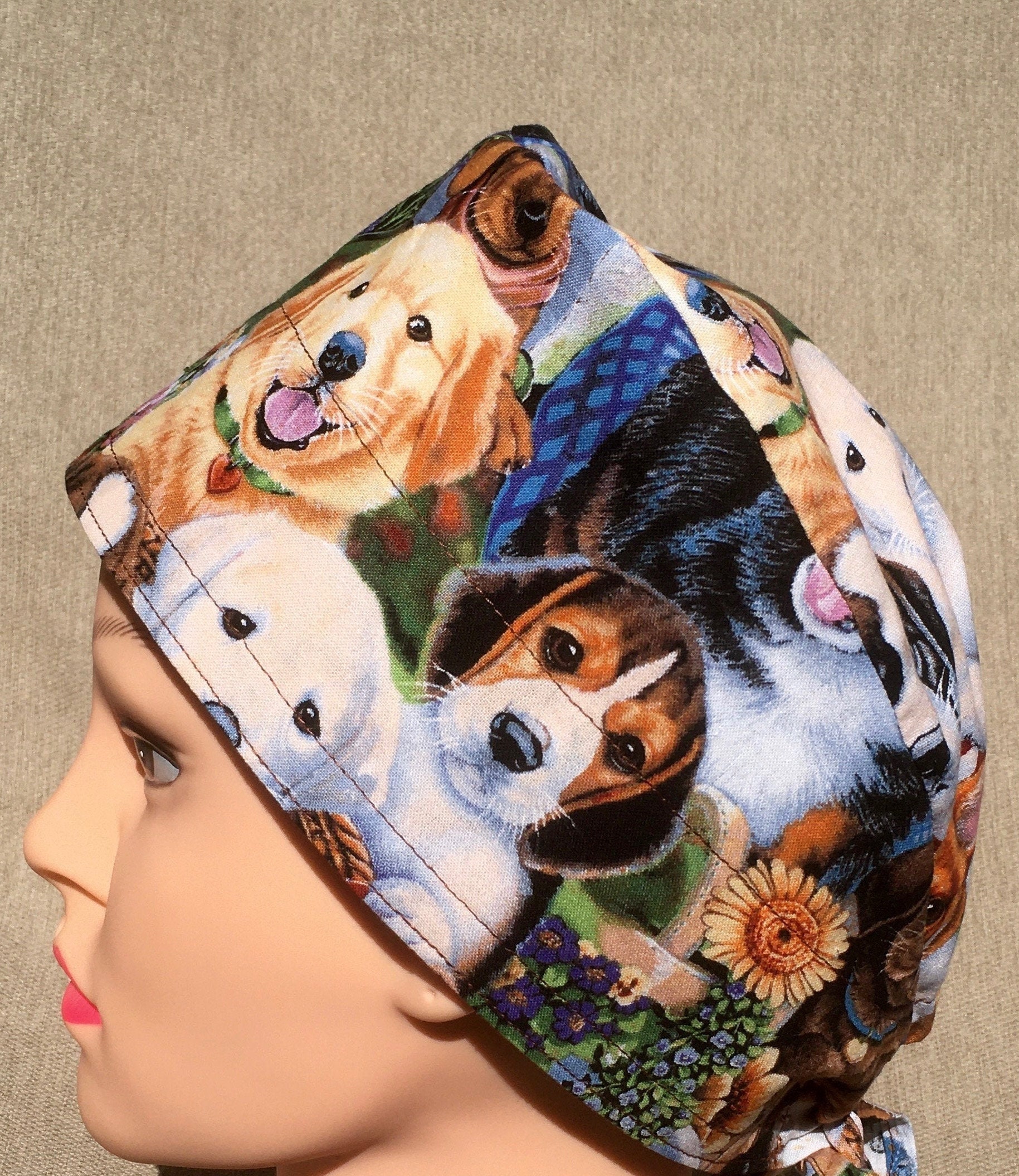 Dogs Vet Tech Scrub cap Medical cap Etsy
