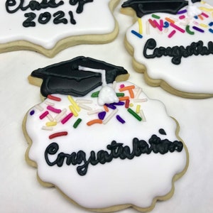 Graduation Cookies, Personalized Graduation Cookies, Graduation Gift, Graduation Party Favor, Decorated Cookies