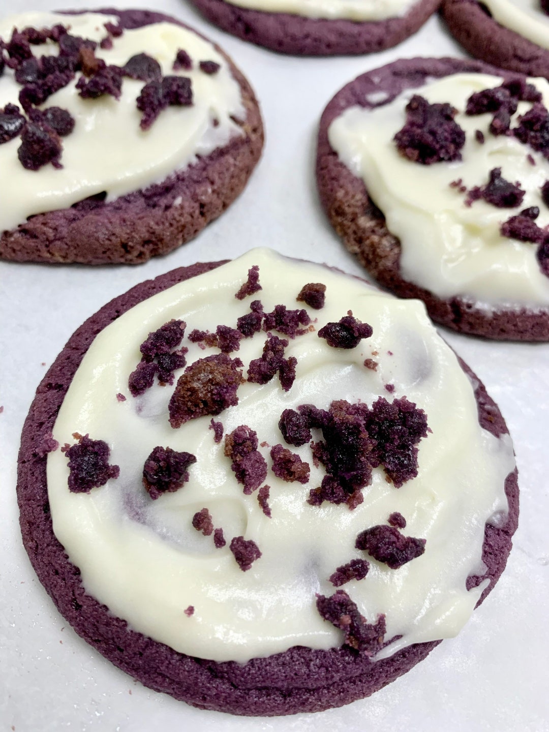 Ube Cookies, Sweet Purple Yam Cookies, Taro Cookies, Purple Cookies