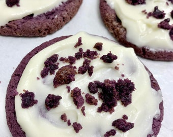 Ube Cookies, Sweet Purple Yam Cookies, Taro Cookies, Purple Cookies, Handmade Cookies, Gourmet Cookies