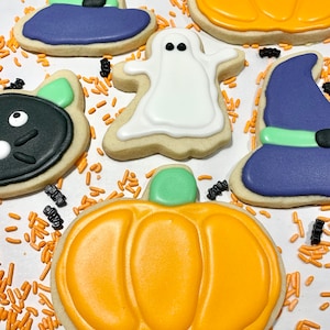 Halloween Cookies, Halloween Treats, Halloween Gift, Decorated Sugar Cookies, Fall Cookies