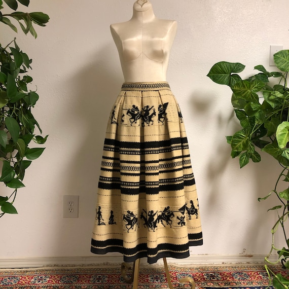 1940s-50s Spanish Wool Skirt