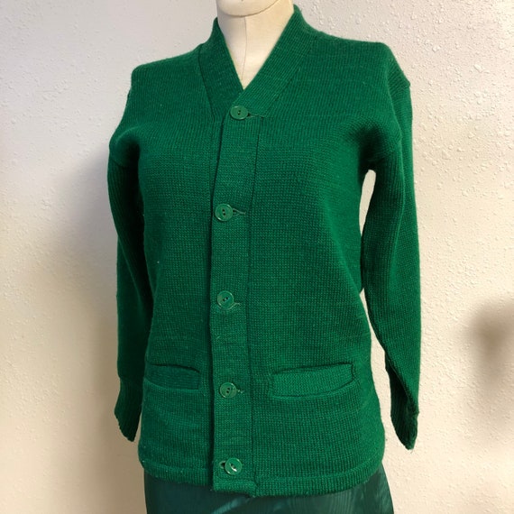 1940s Wool Collegiate Cardigan