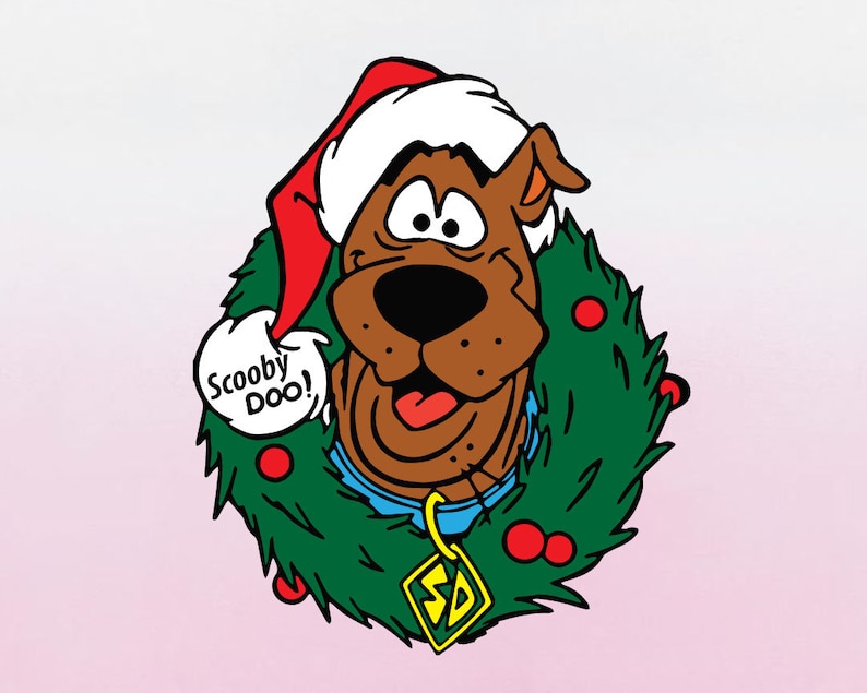 Scooby Doo Christmas Merry Christmas SVG .clipartclip Art Etsy