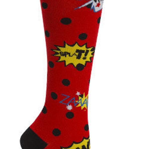 comic book socks, High heel socks for her, mustache socks for her, Unicorn women's socks, fun socks for women, cosplay socks