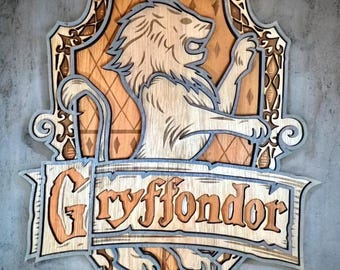 Decoración de pared con pintura de madera 3D. El mago Harry Gryf.