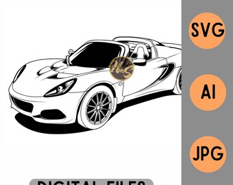 Archivo digital vectorial SVG, AI y JPG del Lotus Elise Serie 3