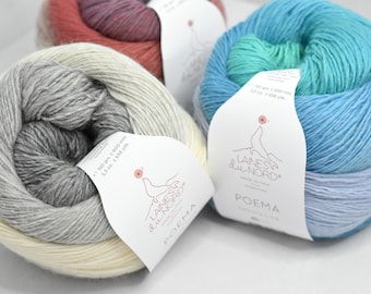 Filato Laines du Nord Poema – Merino Gradient, 500 m
