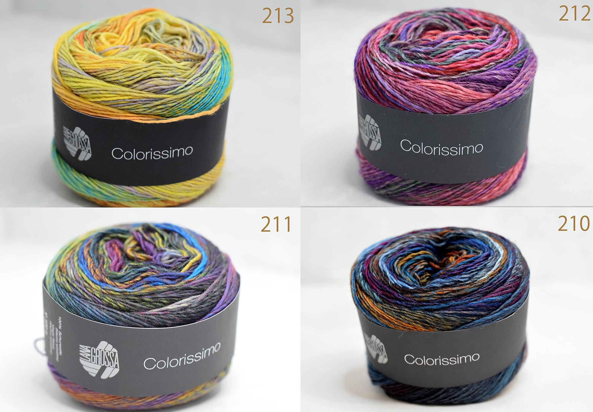 Filati Colorissimo Lana Grossa Colorissimo: Soft Merino Wool Yarn With Color Transitions ...