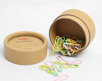 Marcadores de puntos metálicos de colores: estilo imperdible, tejido y crochet