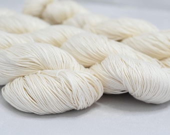 Filato di cotone Pima 100% non tinto, 400 m per 100 g, perfetto per la tintura
