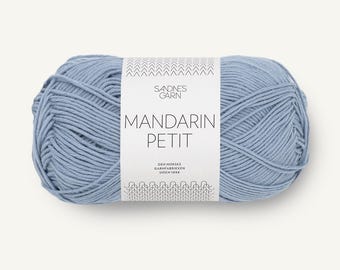 Hilo 100% algodón: Hilo de punto ligero Mandarin Petit para ropa de verano.