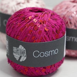 Lana Grossa Cosmo paljettgarn | Dekorativt garn för stickning