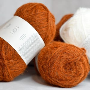Sandnes Garn KOS – Luxury Soft Alpaca Blend Yarn – Cozy and Warm for Jacquard Knitting – Lightweight and Fluffy Scandinavian Yarn