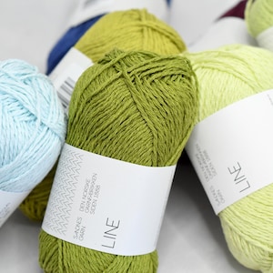 Sandnes Garn Line Yarn – Lightweight Summer Knitting Yarn – Soft Cotton, Viscose & Linen Blend – Perfect for Tops, Sweaters and Accessories
