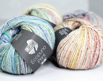 Lana Grossa Ecopuno print yarn; Italy yarn;