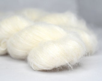 Undyed Kid Mohair Silk Yarn Natural Luxury Lace Fiber