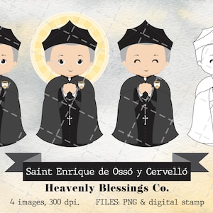 Saint Enrique de Osso y Cervello, Imágenes católicas, Santos lindos, Clipart religioso, Clipart de santos, Hombre santo, Santos