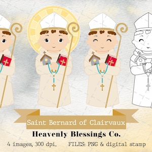 Saint Bernard of Clairvaux, Imágenes católicas, Santos lindos, Clipart religioso, Clipart de santos, Hombre santo, Santos