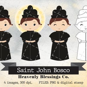 Saint John Bosco, Catholic images, Cute Saints, Religious Clipart, Saints Clipart, Holy Man, Saints