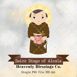 San Diego de Alcalá, Imagens católicas, Santos lindos, Clipart religioso, Clipart de santos, Hombre santo, Santos