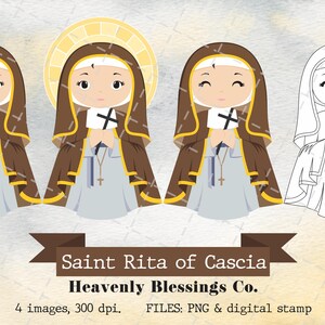 Saint Rita of Cascia, Catholic images, Cute Saints, Religious Clipart, Saints Clipart, Holy Woman, Saints