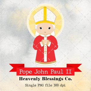 Papa Giovanni Paolo II, Immagini cattoliche, Santi carini, Clipart religiosi, Clipart di santi, Uomo santo, Santi