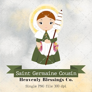 Santa Germaine Cousin, imágenes católicas, santos lindos, clipart religioso, clipart de santos, mujer santa, santos