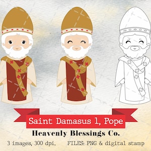 San Damasus 1, Pope, Imagens católicas, Santos lindos, Clipart religioso, Clipart de santos, Hombre santo, Santos