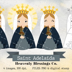 Saint Adelaida, Catholic images, Cute Saints, Religious Clipart, Saints Clipart, Holy Woman, Saints