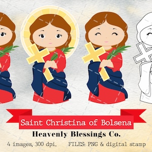 Saint Christina of Bolsena, Catholic images, Cute Saints, Religious Clipart, Saints Clipart, Holy Woman, Saints