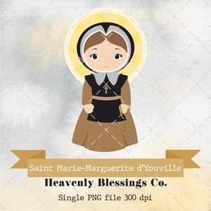 Santa Marie-Marguerite d'Youville, Imagens católicas, Santos fofos, Clipart religioso, Clipart de santos, Mulher santa, Santos