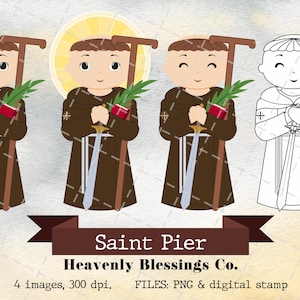 San Pier, Imágenes católicas, Santos lindos, Clipart religioso, Clipart de santos, Hombre santo, Santos