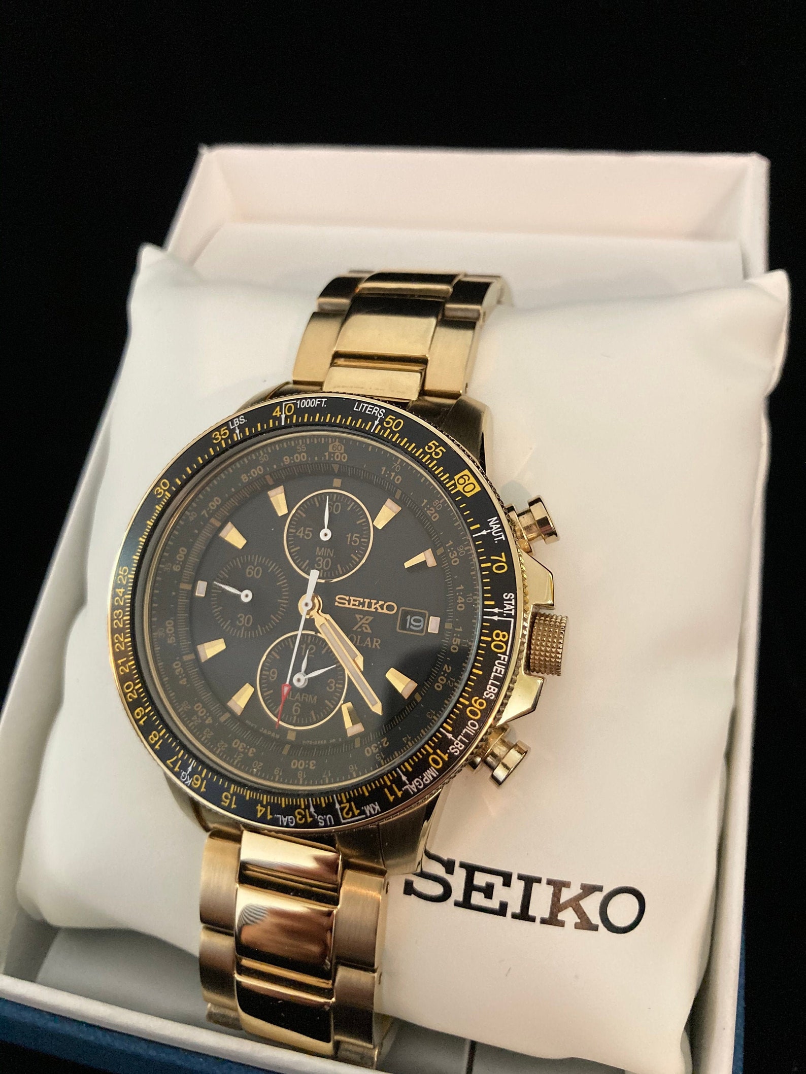 New Water Resistant Mens Seiko Watch with Bracelet Wrist Band Etsy