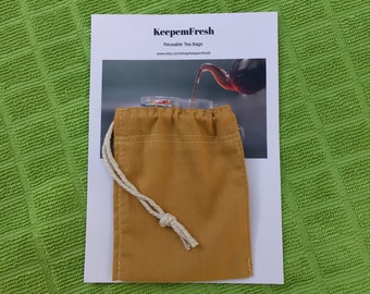 Reusable tea bags. Eco Friendly.